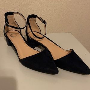 Navy Size 10 Low Heels.